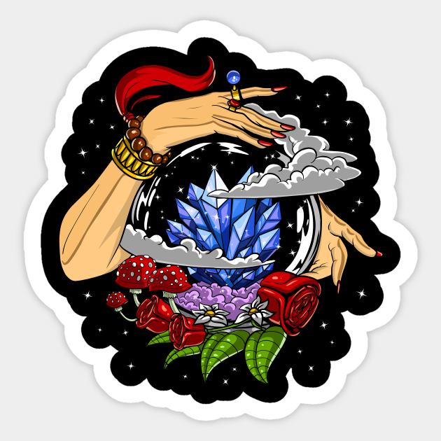 Crystal Ball Fortune Teller Crystal Ball Sticker TeePublic